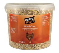 Extra Select Mixed Corn Poultry Feed Tub, 5 Litre (packaging may vary)