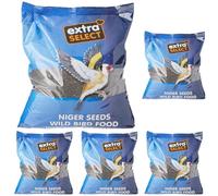 Extra Select Niger Seed Wild Bird Food, 2 kg (Pack of 5)