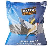 Extra Select Niger Seed Wild Bird Food 2kg - High Energy Feed for Finches & Tits - Protein & Oil Rich