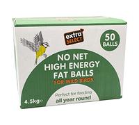 Extra Select No Net High Energy Fat Balls For Wild Birds 4.5kg - Refill Box 1 x 50