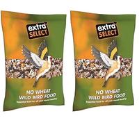 Extra Select No Wheat Wild Bird Food: Wheat Free Bird Seed for All Seasons, mixed Bird Feed - 1kg (Pack of 2)