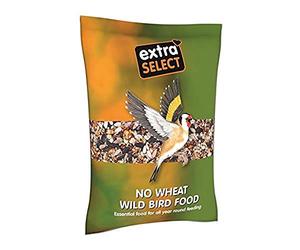 Extra Select No Wheat Wild Bird Food: Wheat Free Bird Seed for All Seasons, mixed Bird Feed - 2kg