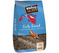Extra Select Pond Sticks Fish Food - Complete Pond Fish Food for Koi, Goldfish, Ornamental Fish Food Pond Sticks for Garden Pond & Aquarium Fish - 1kg Bag