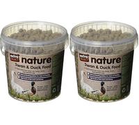 Extra Select Premium Floating Swan and Duck Feed, 1 Litre (Pack of 2)