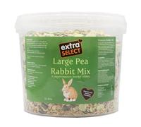 Extra Select Premium Large Pea Rabbit Mix - Peaflakes, Rabbit Muesli, Small Nuggets and Natural Forage Bunny Food - 5L Tub