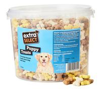Extra Select Puppy Bones Dog Treat Biscuits in a 3ltr Bucket (approx 1070 biscuits)