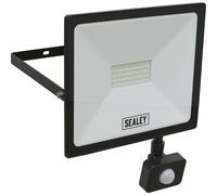 Extra Slim Floodlight with PIR Sensor - 50W SMD LED - IP65 Rated - 4500 Lumens