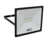 Extra Slim Floodlight with Wall Bracket 50W SMD LED 230V - Sealey LED113 New
