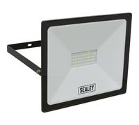 Extra Slim Floodlight with Wall Bracket - 50W SMD LED - IP65 Rated - 4500 Lumens