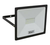 Extra Slim Floodlight With Wall Bracket - 50W Smd Led - Ip65 Rated - 4500 Lumens