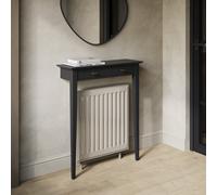 Extra Small & Narrow Black Radiator Cover with Brass Handles -75cm - Noa