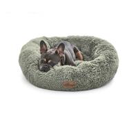 (Extra Small, Sage) Silentnight Calming Donut Pet Bed Round Soft Doghnout Cushion for Dogs and Cats