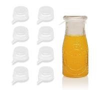 Extra Small Silicone Stretch Lids 1.6 Inch Reusable Silicone Jar Cover to Fit 1.6 Inch to 1.9 Inch Small Jars,Cans,Bottles 8 Pack