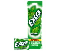 EXTRA Spearmint Sugar Free Gum Back To School Chewing Gum, 3 Pack Bulk Gum (45 Sticks Total)