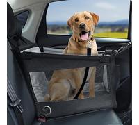 Extra Stable Dog Car Seat for Tesla Model S Model 3 Model X Model Y Roadster (1st Gen), Waterproof Pet Dog Car Seat Booster Carrier Box, Pet Safety Travel Seat with Thick Cushion Dog Travel Bed