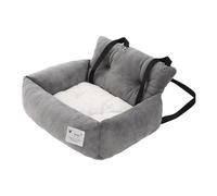 Extra Stable Dog Car Seat | Reinforced Car Seat for Small and Medium Dogs with Attachment Straps | High-Quality and Waterproof Dog Car Seat for the Back Seat in the Car