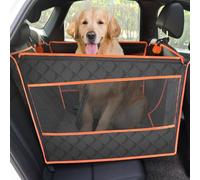 Extra Stable Dog Car Seat with Hard Bottom, Reinforced Car Dog Seat with Breathable Mesh & Adjustable Dog Seat Belt, Robust Pet Car Seat for Dogs Under 55 lbs or 2 Small Dogs