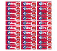 Extra Strawberry Flavour Chewing Gum 10 pieces x 30, Sugar Free Vegetarian Fruity Snack with Welari Thank You Card | (30 pack)