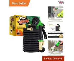 Extra Strength 15m Expandable Garden Hose - Perfect for All Your Watering Needs