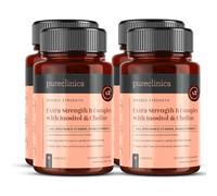 Extra Strength B Complex with Inositol & Choline x 360 Caplets (4 Bottles of 90) - High-Potency B Vitamins for Energy, Brain & Nerve Support - 12 Months Supply