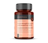 Extra Strength B Complex with Inositol & Choline x 90 Caplets - High-Potency B Vitamins for Energy, Brain & Nerve Support - 3 Months Supply