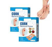 Extra Strength Corn & Callus Remover Pads for Feet - Foot Care Pads for Corns and Calluses - Fast-Acting Remover Patches to Soften Hard Skin, for Men & Women, Pain Relief & Protection (2 Boxes)