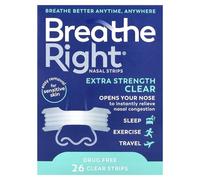 Extra Strength Drug-Free Clear Nasal Strips, for Sensitive Skin, 26 Count
