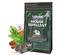 Extra-Strength Mouse Repellent Pouches, 10 Pack Rodent Repellent Indoor for Car Engines/RV/Boat/Cabin/Shed/Garage/House Mice Repellent Indoor, Peppermint Oil Mouse Deterrent (Herbal Mint Scent)