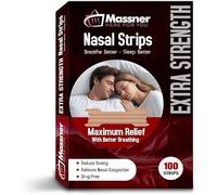 Extra Strength Nasal Strips - Pack of 100 Tan Nose Strips to Improve Snoring - Helpful to Improve Sleeping, Nasal Congestion Due to Cold and Allergies