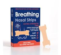 Extra Strength Nasal Strips Snoring Relief Strips Sensitive Skin Formula Drug-Free Snoring and Congestion Relief 44 Count for Helping You Breathe Better and Feel More Comfortable