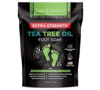 EXTRA STRENGTH Tea Tree Oil Foot Soak with Epsom Salt - Made in USA - for Toenails, Athlete's Foot, Itchy Feet, Stubborn Smelly Foot Odor, Pedicure, Foot Calluses & Soothes Sore Tired Achy Feet -16 oz