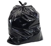 EXTRA STRONG 430g BLACK HEAVY DUTY BIN LINERS BAGS RUBBISH WASTE REFUSE SACKS 160 Litre UK (120 Bags - 6 Rolls)