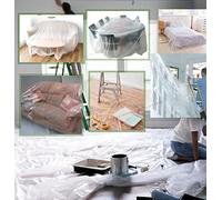 Extra Strong 4m x 5m Polythene Dust Sheets, Drop Sheet, Plastic Sheeting *ODORLESS(1x Extra Strong Large Polythene Dust Sheet)