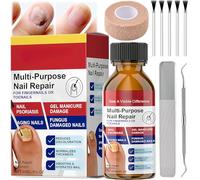 Extra Strong Fungal Nail Treatment for Toenails & Fingernails - Powerful Nail Fungus Treatment for Toenail, Protects Thick, Broken And Discolored Nail. 30ml Pack: Toenail File, Spoon, Brush Head, Tape