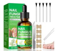 Extra Strong Fungal Nail Treatment, Nail Fungus Treatment for Toenail with Tea Tree Oil, Toe Nail & Ingrown Toenail Treatment, Nail Growth Treatment, Improves Thick Discolored Nails, 30ml + 5 Patches