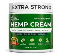 Extra Strong Hemp Cream 250ml | Ideal for Back, Knees, Feet, Hands & Joints
