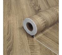 Extra Strong Laminated Self-Adhesive Wood Film Dark Oak Boston - Adhesive and Decorative Film for Furniture, Doors, Kitchen, Cabinets, Tables 90 cm × 210 cm