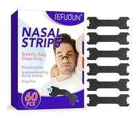 Extra Strong Nose Strips for Snoring Relief, 60 Ct, Nose Strips for Breathing & Improved Sleep, Nose Dilators for Men & Women, Day & Night, Anti-Snoring
