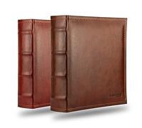 Extra Strong/Premium 300 Coins Album/ProSCHULZ Collection-2021 Large Professional Coin Holder - Book Money Pocket for Collectors - Coin Storage Album (Dark Brown)