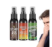 Extra Strong Stink Spray | 3 Pieces Practical Joke Exhilarating Long Lasting Stink Extra Strong Smell for Workplace Parties Meetings Family Gathering Home Kitchen School Classroom University