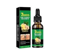 Extra Strong Toenail Nursing Solution, 7 Days Ginger Nail Fungus Treatment for Thick, Broken, Bright Nails, Multi-Purpose Nail Repair Growth, Cuticle Care Oil, Natural Shine, 30 ML