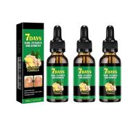 Extra Strong Toenail Nursing Solution, 7 Days Ginger Nail Fungus Treatment for Thick, Broken, Bright Nails, Multi-Purpose Nail Repair Growth, Cuticle Care Oil, Natural Shine, 30 ML