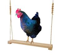 Extra-Sturdy Chicken Coop Swing - Heavy Duty Wooden For Multiple Hens | Outdoor Chicken Toy With Non-Slip Perch, Perfect For Boredom Busters, Chicken Exercise & Backyard Flock Entertainment