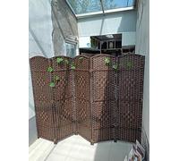 Extra Tall 180cm/70.8inch Folding Room Divider - 3/4/5/6/7/8 Panels for Garden Classroom Dorm Doctor's Office - Dark Color Partition