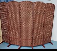 Extra Tall 180cm Room Divider 3/4/5/6/7/8 Panels Folding for Garden Classroom Dorm & Office Stylish Brown Indoor Partitions Space Dividers
