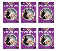 (Extra Tall) 6 Pack Voodoo Shine Comfort Women Stockings Pantyhose Tights Jabou H30470 Bulk