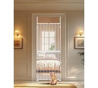 Extra Tall Cat Gate 180 cm, Cat Gate for Doors without Climbing, 75 cm - 82 cm Wide, High Pet Gate for Cats/Dogs, Pressure Mounted Pet Gate No Drilling