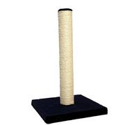 Extra Tall Cat Scratcher Post 64cm -Durable Black Sisal Pole for Indoor Cats -Stable Anti-Tip Base - Encourages Healthy Scratching - Stylish & Functional Design for Kittens & Adult Cats-Single Pack