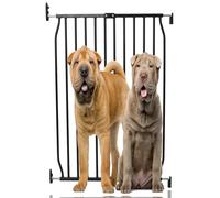 Extra Tall Eco Screw Fit Pet Gate, Black, 70cm - 80cm, Extra Tall Gate