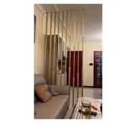 Extra Tall Metal Wall Partition Room Divider - No-Drill Floor to Ceiling Modular Pole Temporary Privacy Column for Office & Home Space Saving Solution